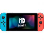 Nintendo Switch با جوی کان آبی و قرمز