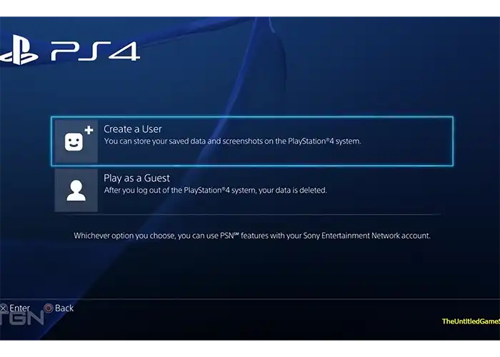 آموزش ساخت یوزر در ps4 است