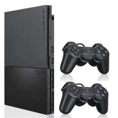 خرید PS2 Slim کپی خور فول بازی دو دسته استوک