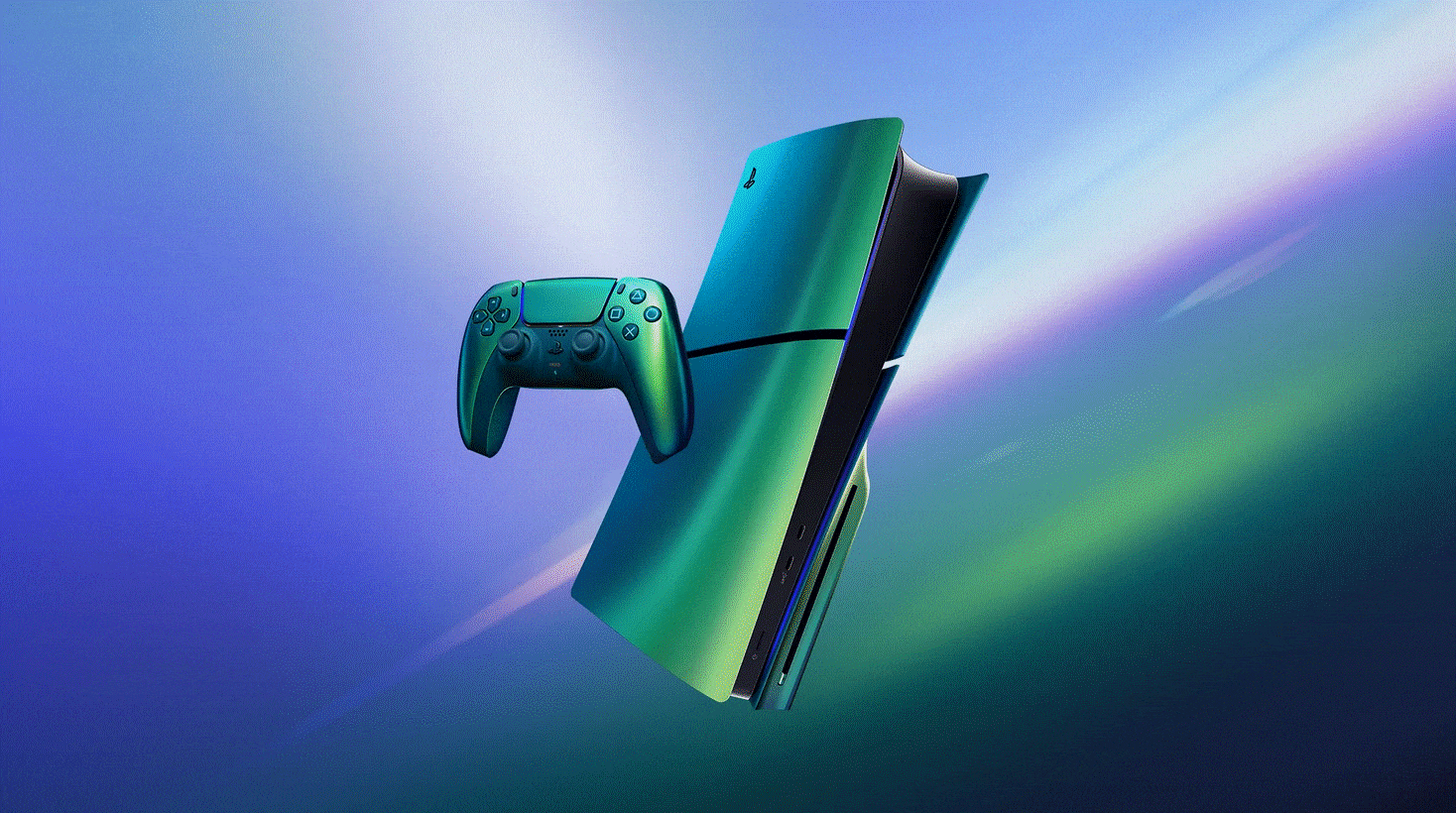 دسته PS5 - سبز کروم