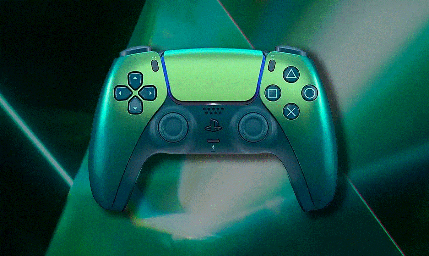 دسته PS5 - سبز کروم