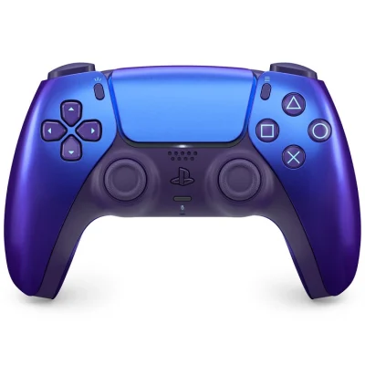 دسته PS5 آبی نیلی کروم