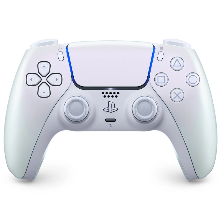 دسته PS5 سفید مرواریدی کروم