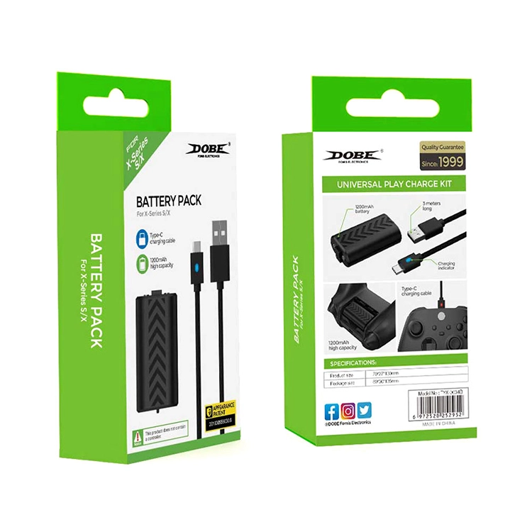 dobe-battery-for-xbox-series پک باتری قابل شارژ کنترلر Xbox Series X|S برند DOBE