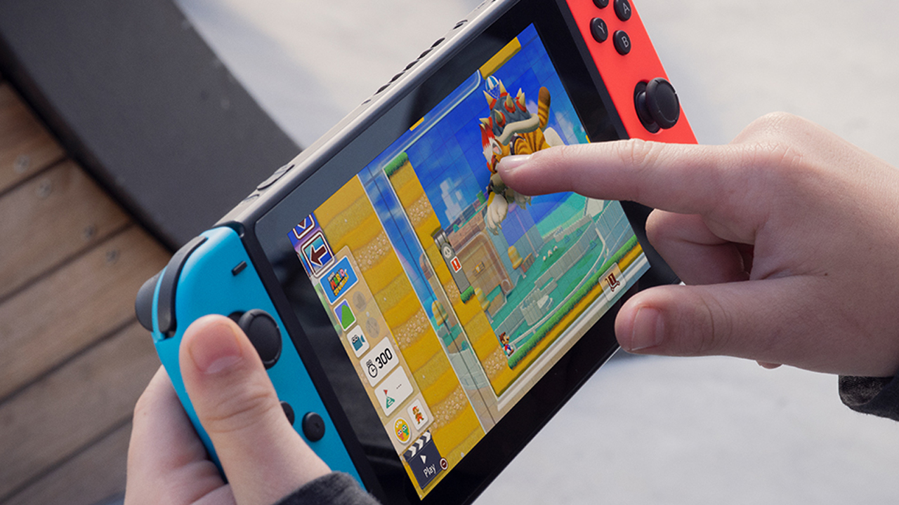 خرید Nintendo Switch کپی خور رم 128 گیگ قرمز آبی - استوک