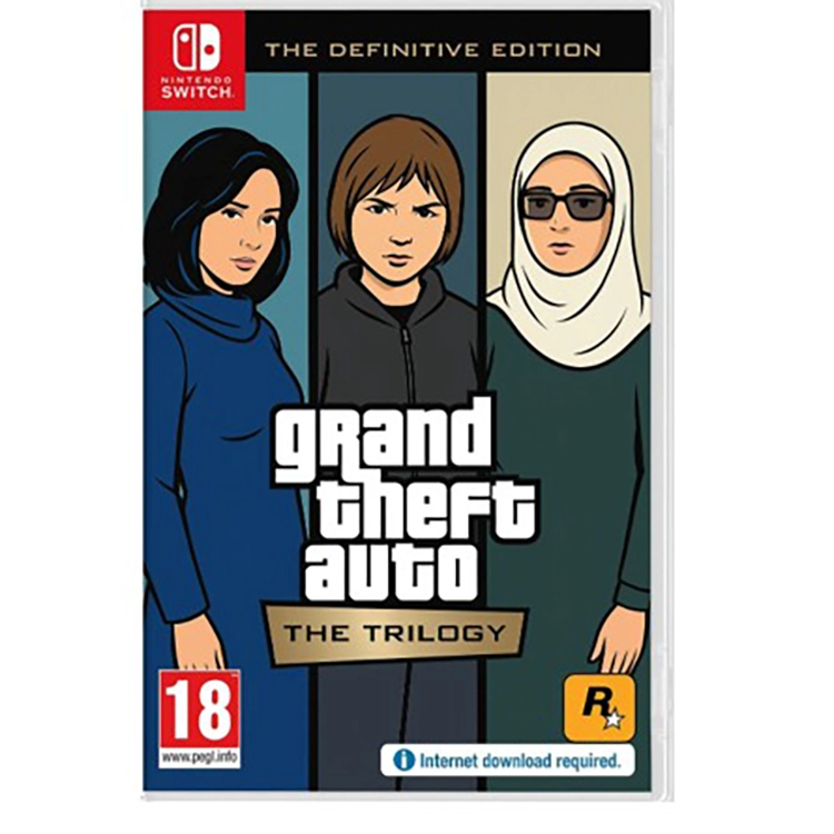 gta-trilogy-nintendo-switch-stock بازی Grand Theft Auto: The Trilogy کارکرده نسخه Nintendo Switch