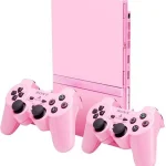 Playstation 2 صورتی دو دسته استوک