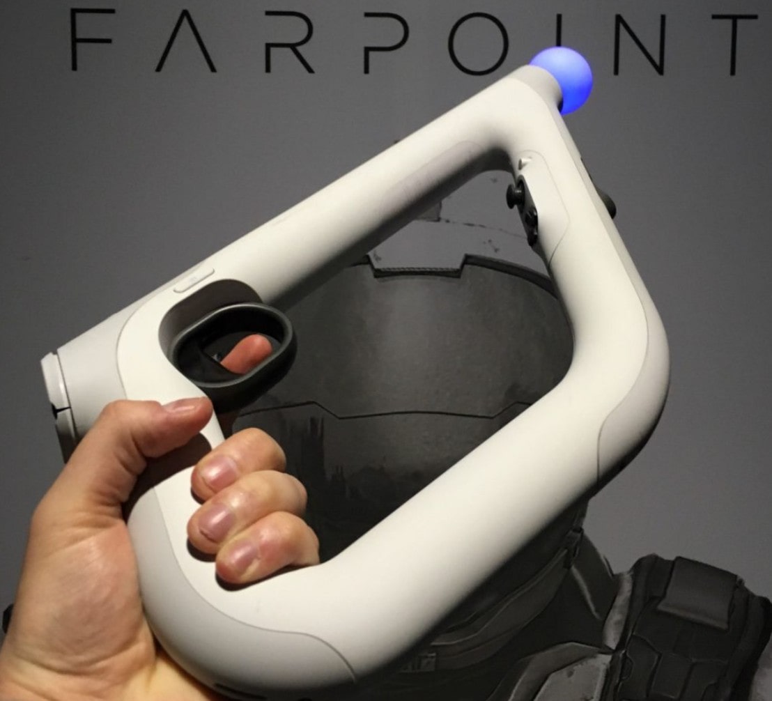 خرید کنترلر PlayStation VR Aim به همراه بازی Farpoint - استوک