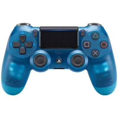 کنترلر PS4 فابریکی اورجینال رنگ آبی کریستالی استوک