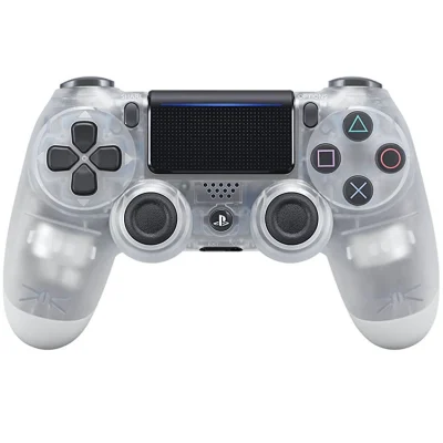 کنترلر PS4 فابریکی اورجینال رنگ سفید کریستالی استوک
