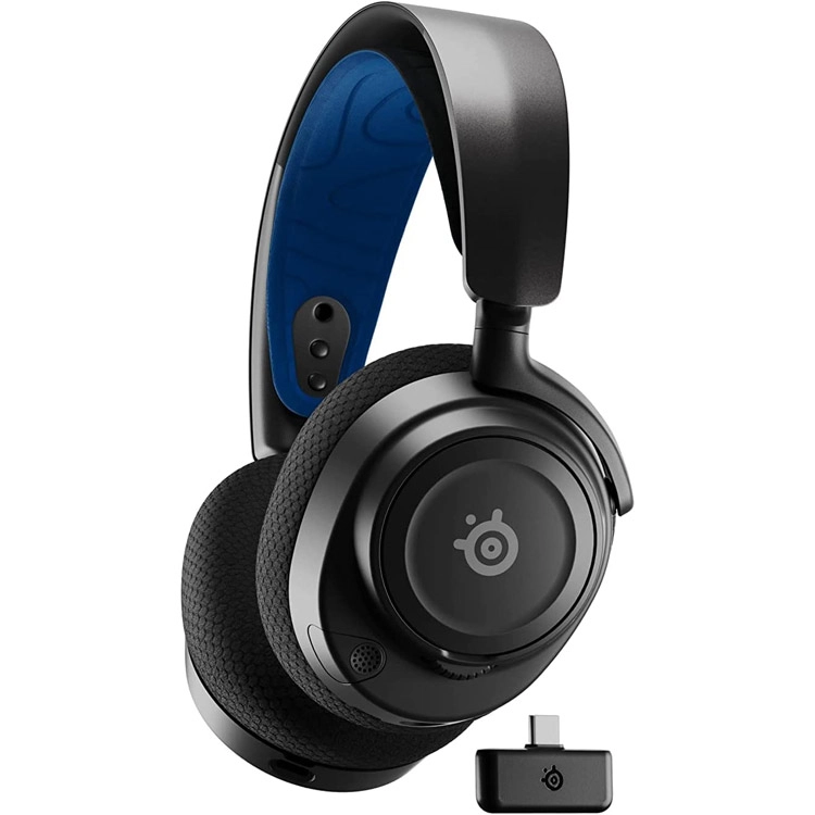 هدست گیمینگ SteelSeries Arctis Nova 7P بی سیم رنگ مشکی استوک